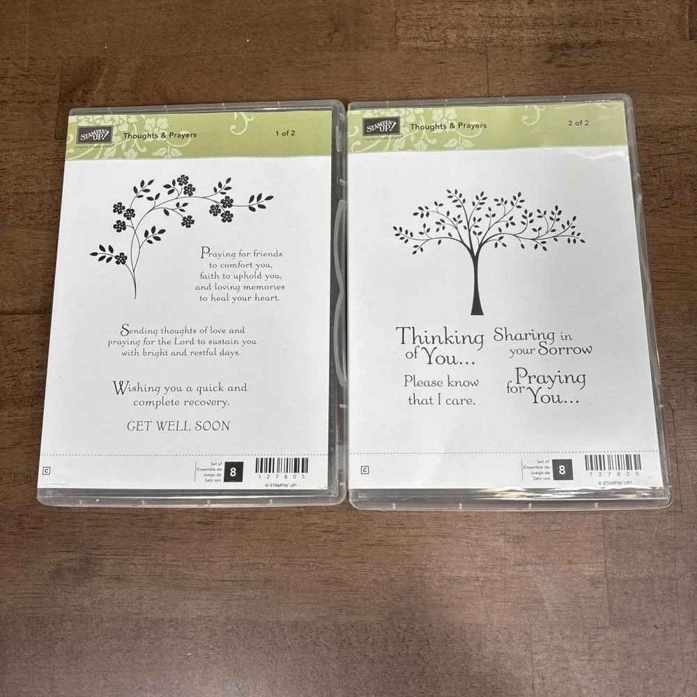 Stampin' Up! Thoughts & Prayers Stamp Set 127805 Cling